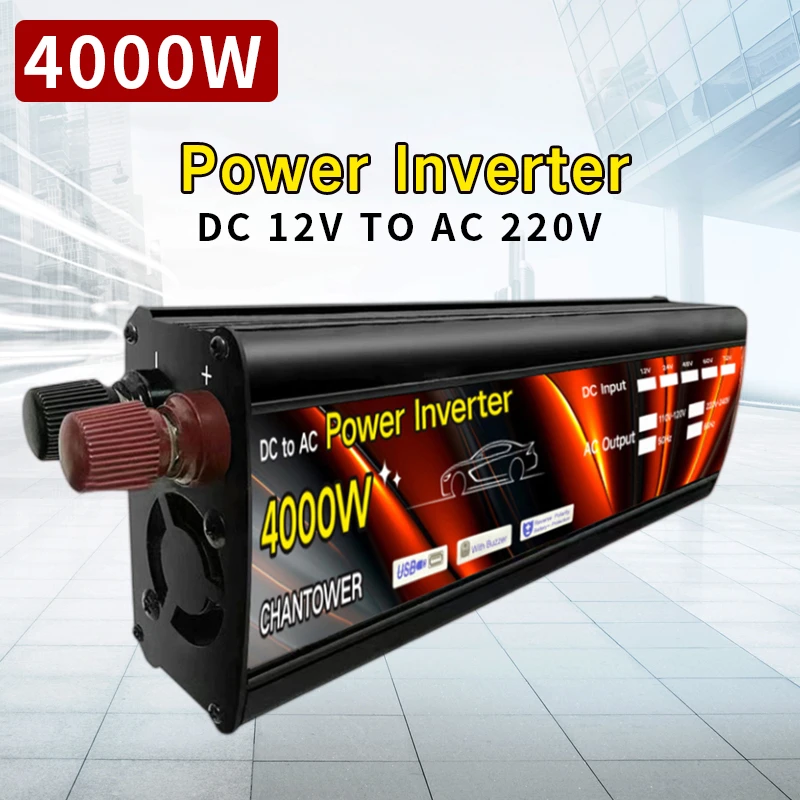 Solar Inverter 12v 220v 1000W 2000W 3000W 4000W Modified Sine Wave Inverter Voltage Transformer 12v Power Converter Car Inverter
Solar Inverter 12v 220v 1000W 2000W 3000W 4000W Modified Sine Wave Inverter Voltage Transformer 12v Power Converter Car Inverter