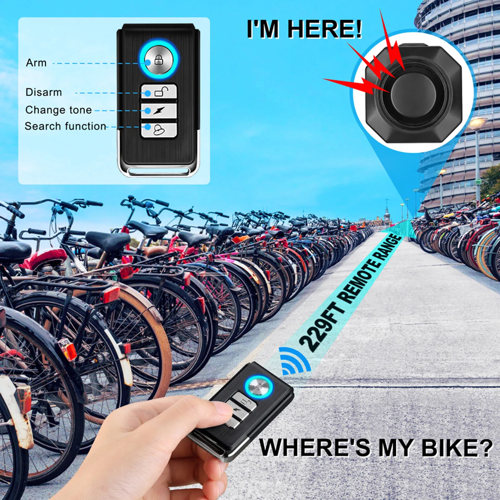 Bike Alarm With Remote Rechargeable Vehicle Anti Theft Vibration Security System Waterproof Bicycle Gps Tracker Anti-theft Parts
Bike Alarm With Remote Rechargeable Vehicle Anti Theft Vibration Security System Waterproof Bicycle Gps Tracker Anti-theft Parts
