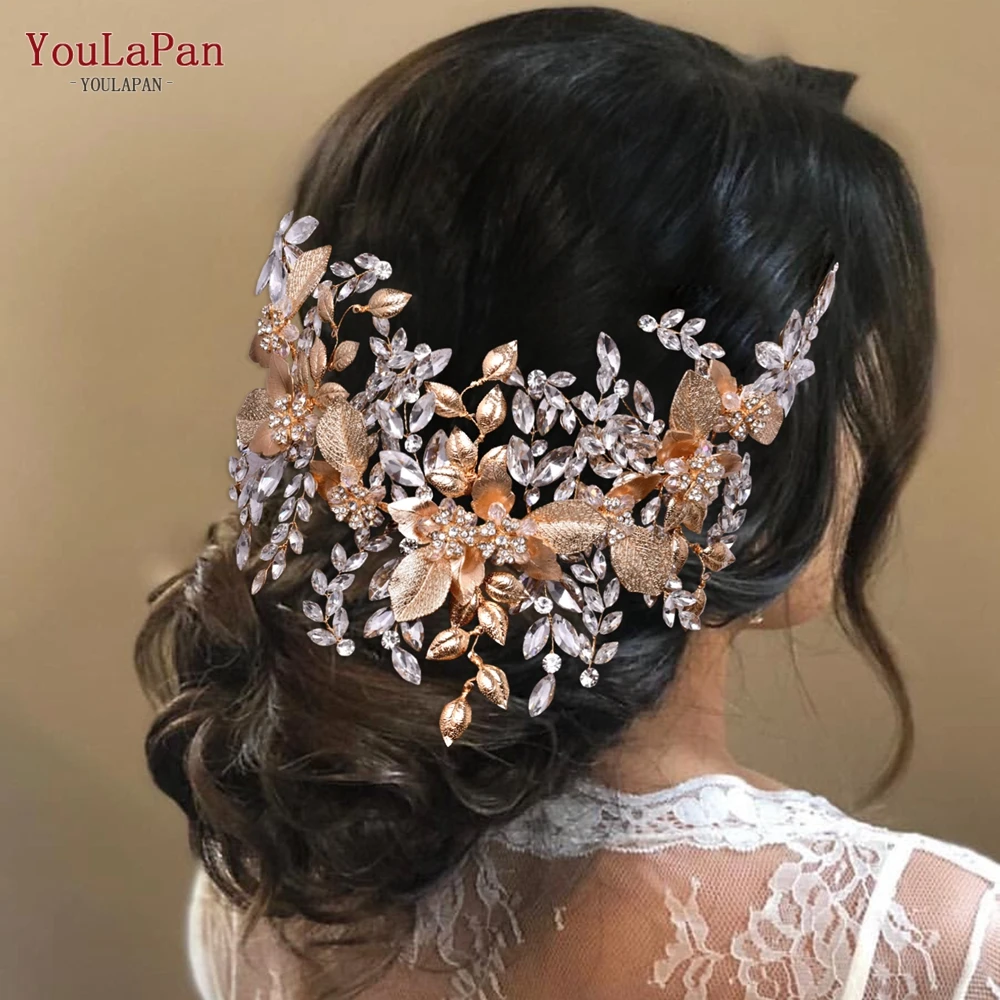 TOPQUEEN HP391 Golden Bridal Headband Flower Woman Headpiece Wedding Hair Accessories Bride Pageant Tiara and Headdresses
TOPQUEEN HP391 Golden Bridal Headband Flower Woman Headpiece Wedding Hair Accessories Bride Pageant Tiara and Headdresses