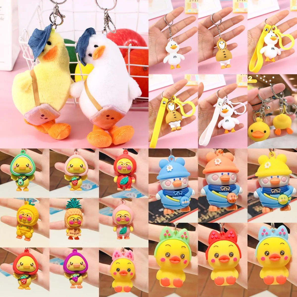 24 Styles Student Key Pendant Accessories Cartoon Duck Crooked Neck Keychain Car Bag Accessory Cute Plush Boy Girl Keyring
24 Styles Student Key Pendant Accessories Cartoon Duck Crooked Neck Keychain Car Bag Accessory Cute Plush Boy Girl Keyring