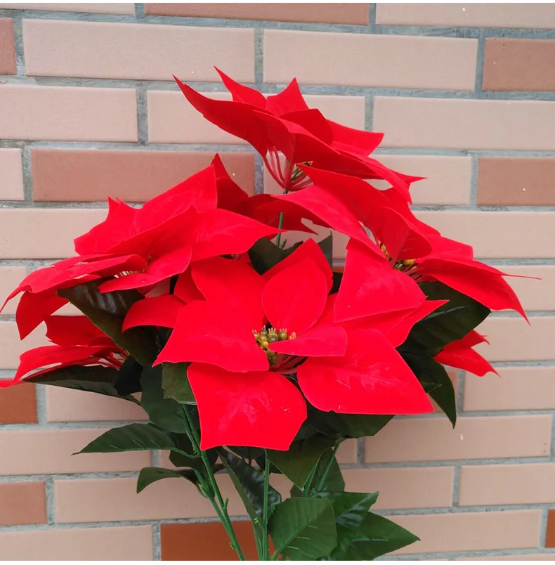 Flannel Artificial Flowers Red Poinsettia Bushes Bouquets Tree Ornaments House Decoration Red Flowers Fake Christmas Flowers
Flannel Artificial Flowers Red Poinsettia Bushes Bouquets Tree Ornaments House Decoration Red Flowers Fake Christmas Flowers