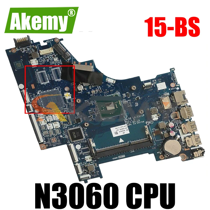939605-501 939605-601 для ноутбука HP Pavilion 15-BS Celeron N3060 материнская плата CSL50/CSL52 LA-E811P SR2KN DDR3
939605-501 939605-601 для ноутбука HP Pavilion 15-BS Celeron N3060 материнская плата CSL50/CSL52 LA-E811P SR2KN DDR3