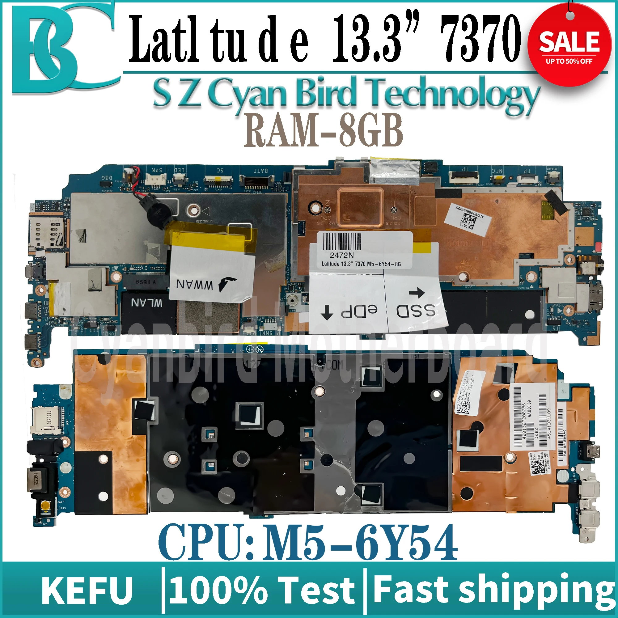 7370 Mainboard Inspiron 2472N 02472N For DELL Laptop Motherboard M5-6Y54 CPU 8GB-RAM Maintherboard 100% Testing
7370 Mainboard Inspiron 2472N 02472N For DELL Laptop Motherboard M5-6Y54 CPU 8GB-RAM Maintherboard 100% Testing