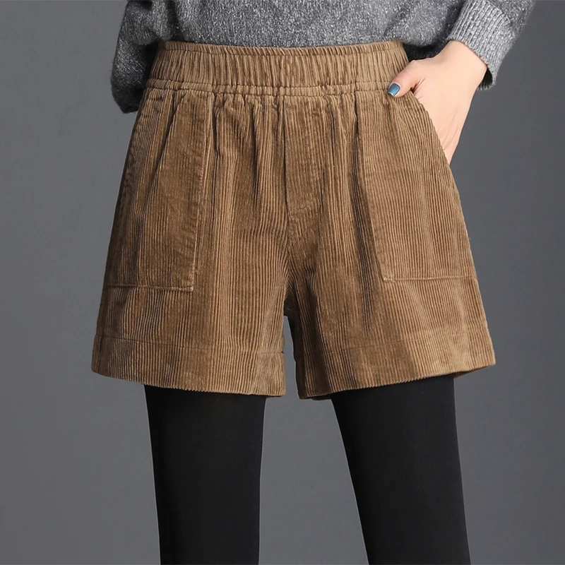 2019 Winter Fall Casual Womens Female Elastic High Waisted Wide Leg Black Corduroy Shorts , Spring Woman 4xl Shorts
2019 Winter Fall Casual Womens Female Elastic High Waisted Wide Leg Black Corduroy Shorts , Spring Woman 4xl Shorts