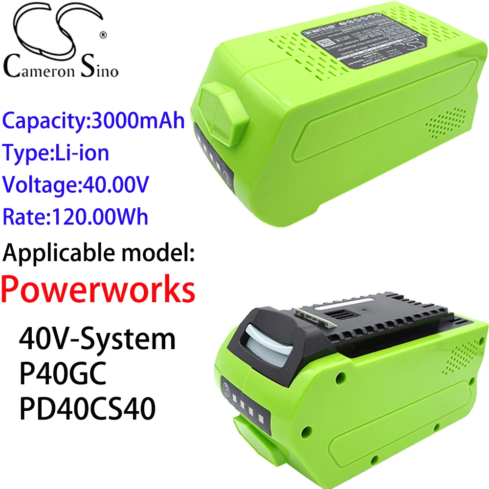 Литиевая батарея Cameron Sino 3000 мАч 40,00 в для Powerworks, система 40v-p40gc, PD40CS40
Литиевая батарея Cameron Sino 3000 мАч 40,00 в для Powerworks, система 40v-p40gc, PD40CS40