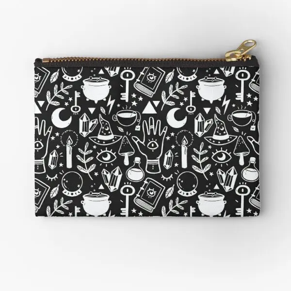 Witchy Things Black White Zipper Pouches Wallet Storage Panties Pure Small Underwear Women Socks Men Money Packaging Key Pocket
Witchy Things Black White Zipper Pouches Wallet Storage Panties Pure Small Underwear Women Socks Men Money Packaging Key Pocket