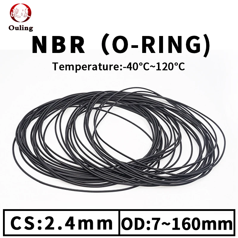 CS2.4mm OD6-160 NBR O Ring Seal Gasket Thickness Oil and Wear Resistant Automobile Petrol Nitrile Rubber O-Ring Waterproof Black
CS2.4mm OD6-160 NBR O Ring Seal Gasket Thickness Oil and Wear Resistant Automobile Petrol Nitrile Rubber O-Ring Waterproof Black
