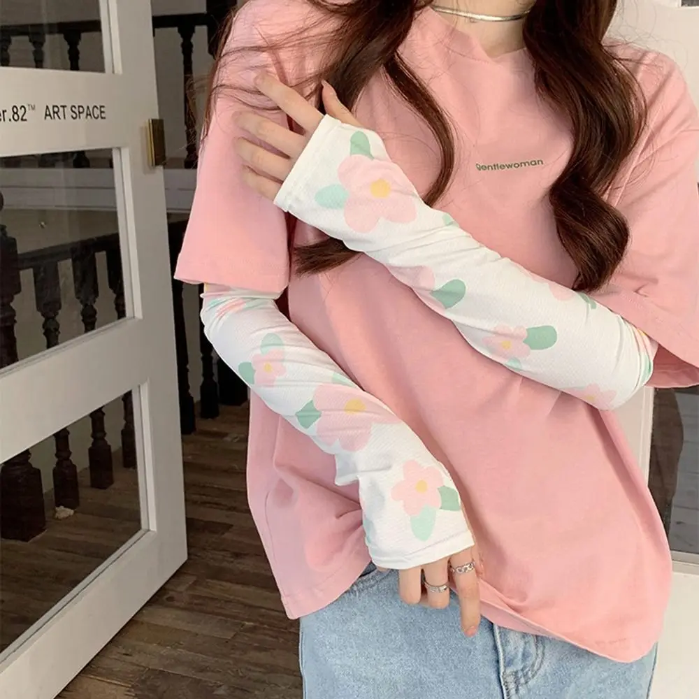 Outdoor Driving For Women Beach For Girl Sunscreen Cycling Ice Silk sleeve Sun Protection Cooling Sleeves Flowers Arm Sleeves
Outdoor Driving For Women Beach For Girl Sunscreen Cycling Ice Silk sleeve Sun Protection Cooling Sleeves Flowers Arm Sleeves