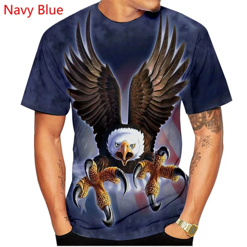 Soaring Eagle 3D Print Men's T Shirt O Neck Short Sleeve Animal Funny Graphic Streetwear Summer Loose Male Oversized Tops Tees
Soaring Eagle 3D Print Men's T Shirt O Neck Short Sleeve Animal Funny Graphic Streetwear Summer Loose Male Oversized Tops Tees