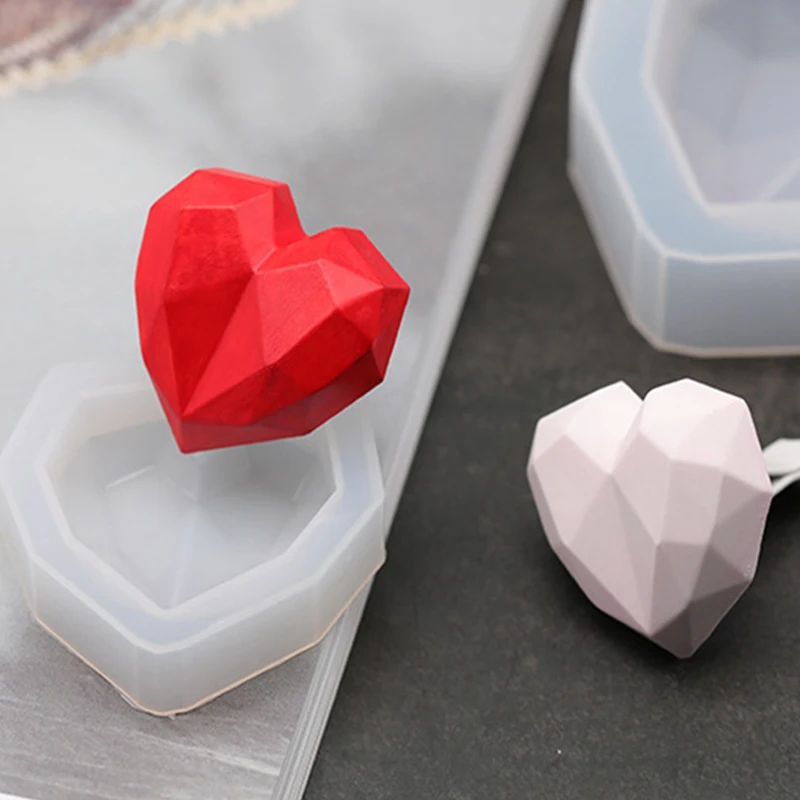1Pc 3D Crystal Epoxy Geometric Love Mold Candle Silicone Mold Decoration Mold Cake Chocolate Cookie Muffin Baking Tool
1Pc 3D Crystal Epoxy Geometric Love Mold Candle Silicone Mold Decoration Mold Cake Chocolate Cookie Muffin Baking Tool