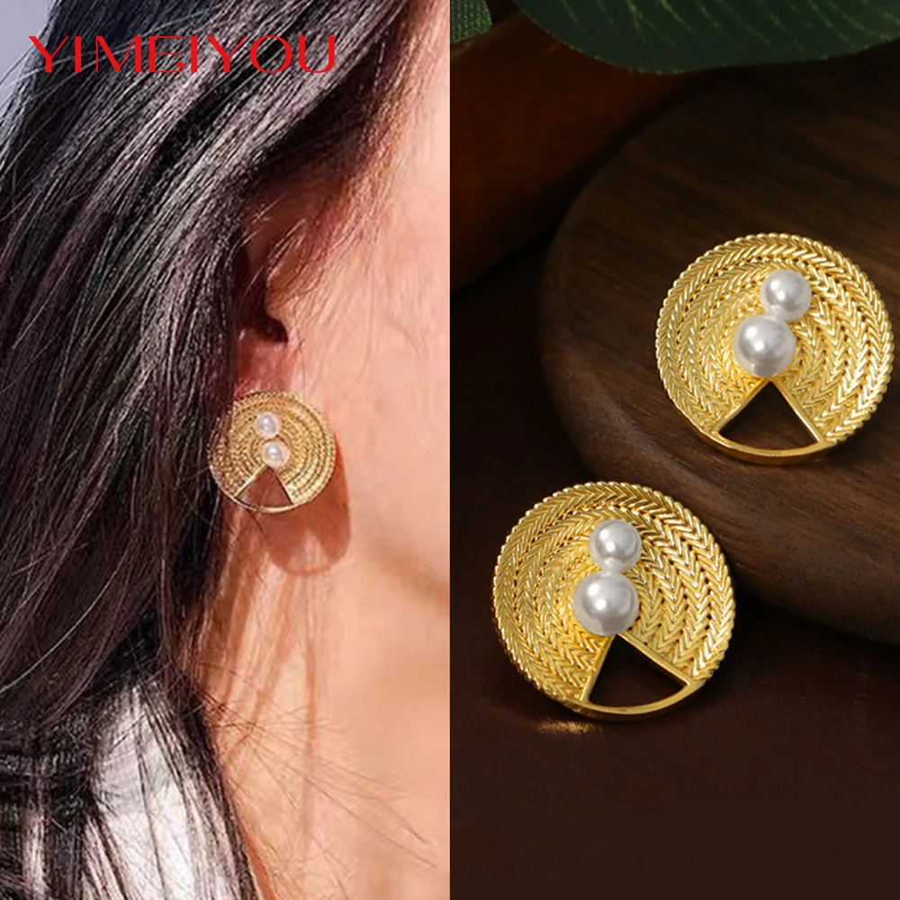 Elegant Imitation Pearls Jewelry Circle Earring Daily Fashion New Arrival Women African Accessories Charm Weddings Gift Party
Elegant Imitation Pearls Jewelry Circle Earring Daily Fashion New Arrival Women African Accessories Charm Weddings Gift Party