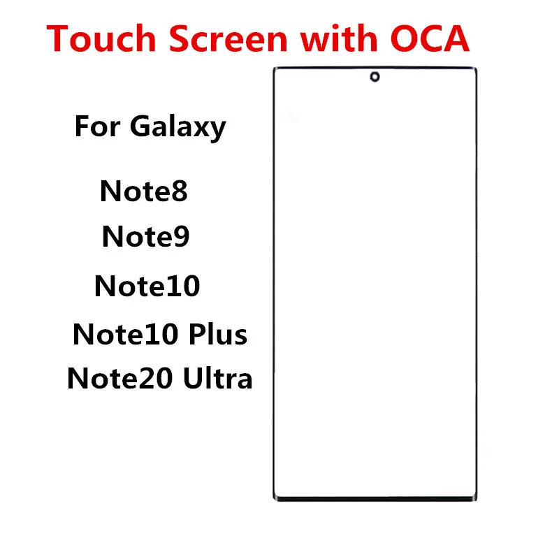 Outer Screen For Samsung Galaxy Note 20 Ultra 10 Plus 9 8 Front Touch Panel LCD Display Glass Cover Repair Replace Parts + OCA
Outer Screen For Samsung Galaxy Note 20 Ultra 10 Plus 9 8 Front Touch Panel LCD Display Glass Cover Repair Replace Parts + OCA