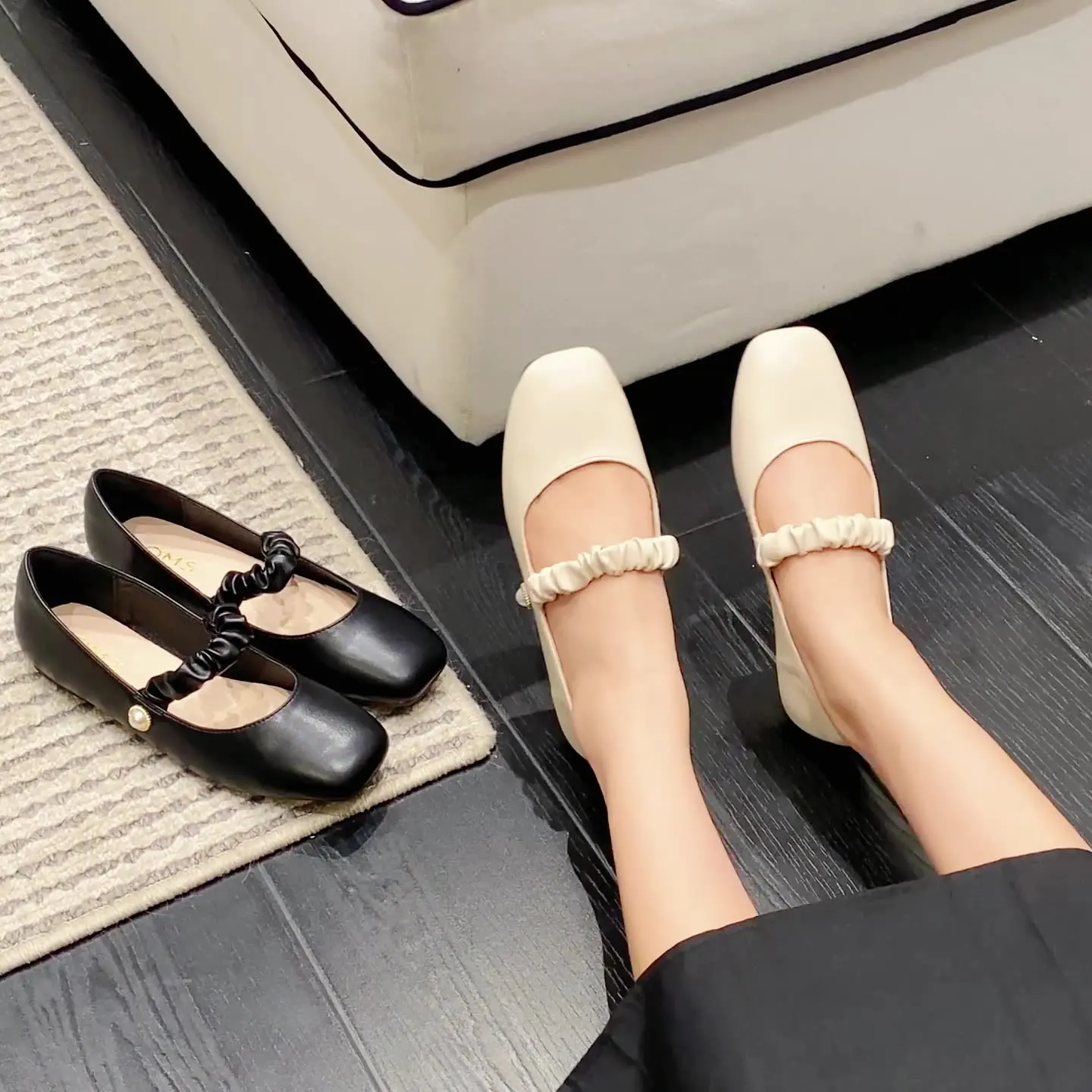 Casual Woman Shoe Pearl Decorateion Square Toe Female Footwear Shallow Mouth Soft Beading Comfortable Dress Breathable PU Lace-U
Casual Woman Shoe Pearl Decorateion Square Toe Female Footwear Shallow Mouth Soft Beading Comfortable Dress Breathable PU Lace-U