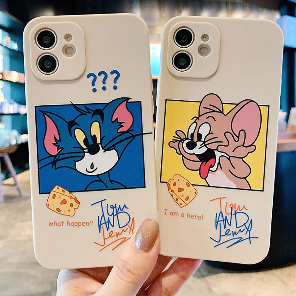 Cat Mouse Cartoon Cute Cases For iPhone 12 13 Pro Max Mini 11 Pro Max X XR XS MAX SE 2020 8 7 6 6S Plus 5 Silicone Phone Cover
Cat Mouse Cartoon Cute Cases For iPhone 12 13 Pro Max Mini 11 Pro Max X XR XS MAX SE 2020 8 7 6 6S Plus 5 Silicone Phone Cover