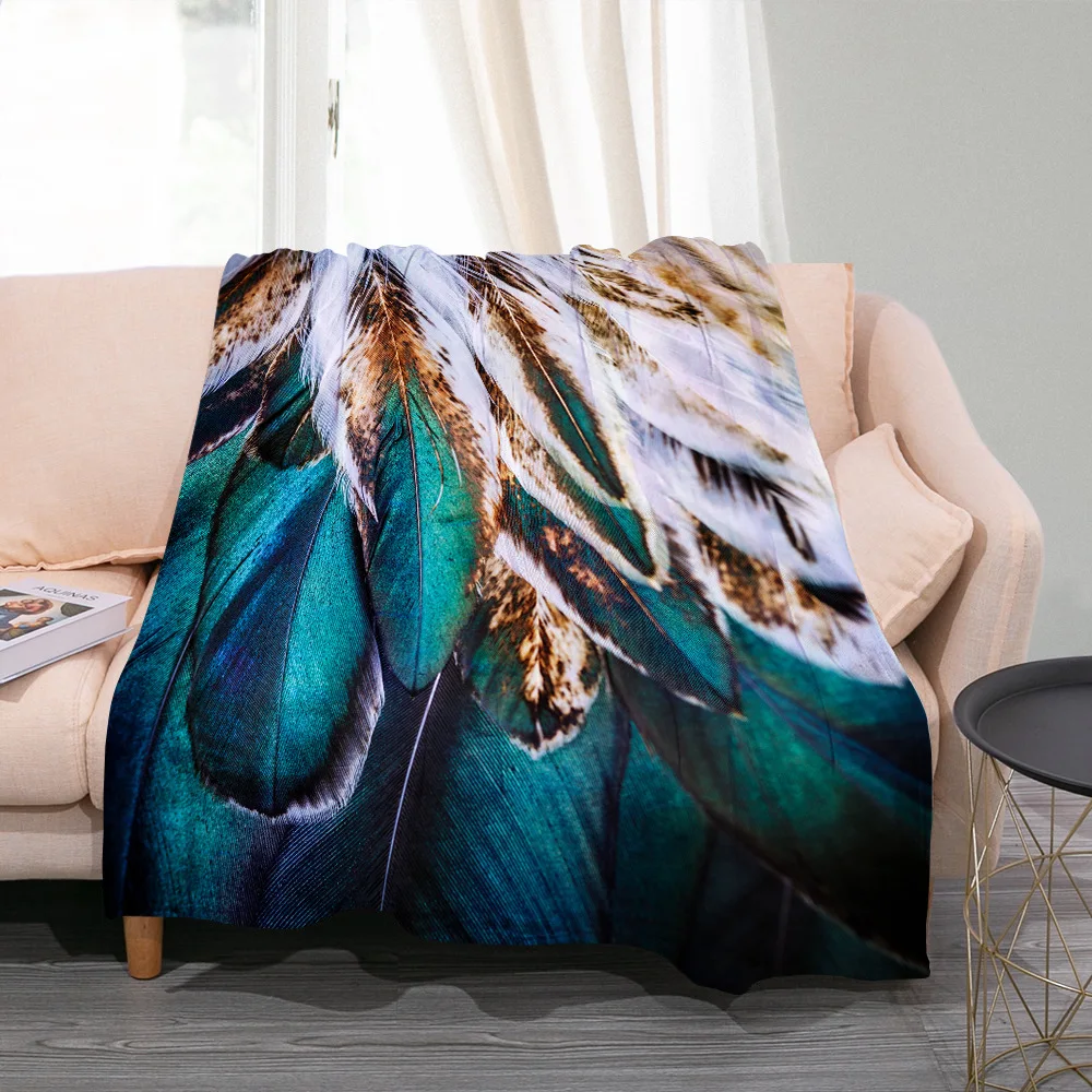 3D Colorful Bird Feather Throw Blanket Peacock Feathers Fashion Flannel Blanket Soft Warm Cozy Home Gifts for Bed Couch Sofa
3D Colorful Bird Feather Throw Blanket Peacock Feathers Fashion Flannel Blanket Soft Warm Cozy Home Gifts for Bed Couch Sofa