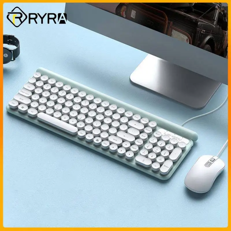 RYRA Wired Keyboard Mouse Set For Macbook Laptop Silent USB Ergonomics Gaming Keyboard Mouse Combo For PC Gamer Computer Keypad
RYRA Wired Keyboard Mouse Set For Macbook Laptop Silent USB Ergonomics Gaming Keyboard Mouse Combo For PC Gamer Computer Keypad
