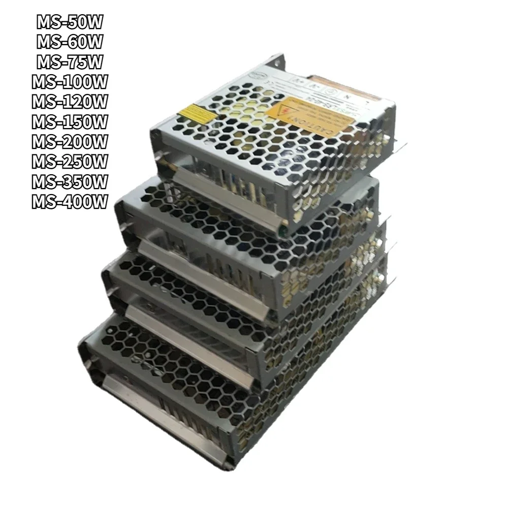 

Switching Power Supply 12v 5a 24v Source 300w MS-50W 60W 75W 120W 150W 200W 400W 350W 100W 48V 15V Ac/dc Dupe for LED Strip SMPS