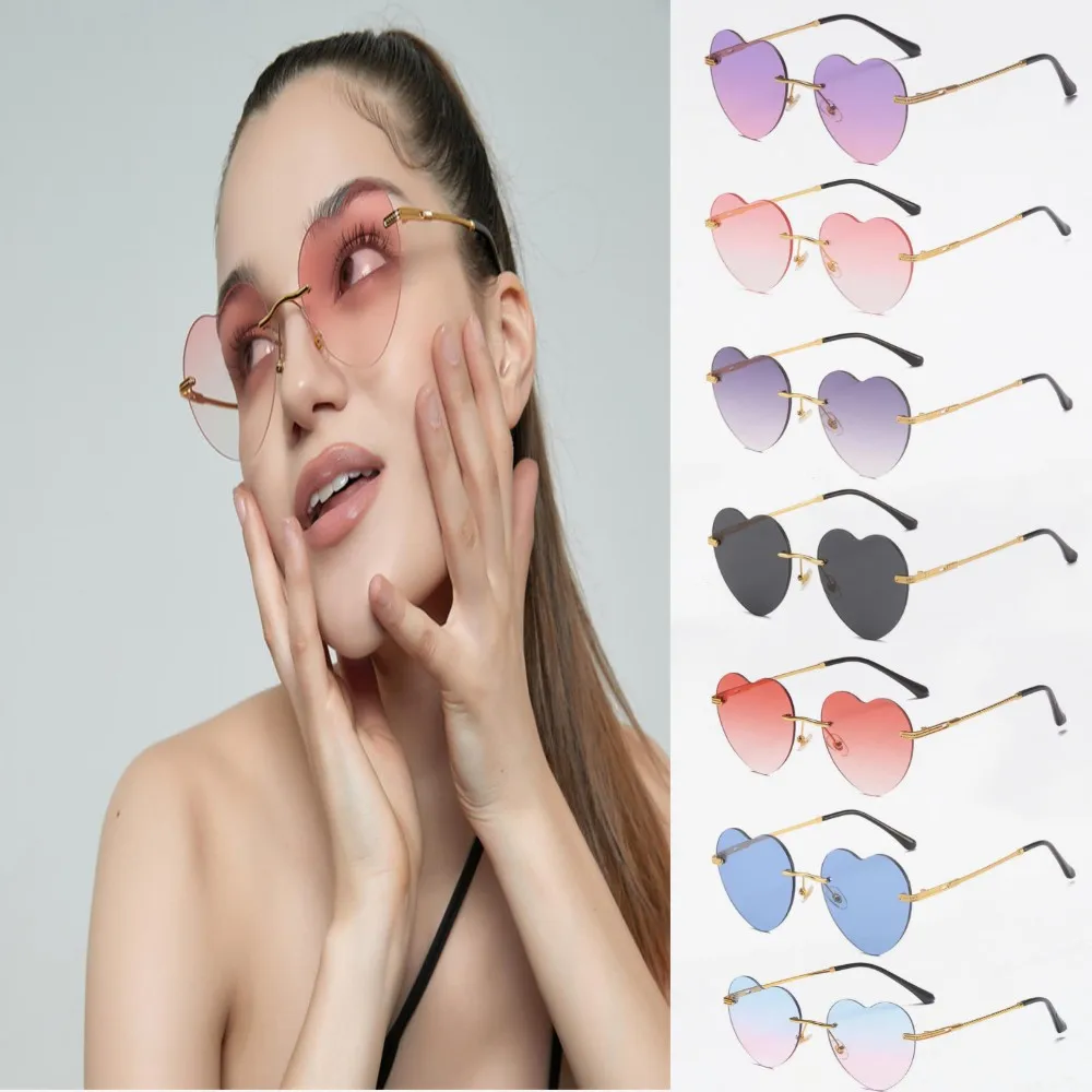 1Pc Heart Shaped Sunglasses Metal Women Brand Designer Fashion Rimless Love Clear Ocean Lenses Sun Glasses Oculos UV400
1Pc Heart Shaped Sunglasses Metal Women Brand Designer Fashion Rimless Love Clear Ocean Lenses Sun Glasses Oculos UV400