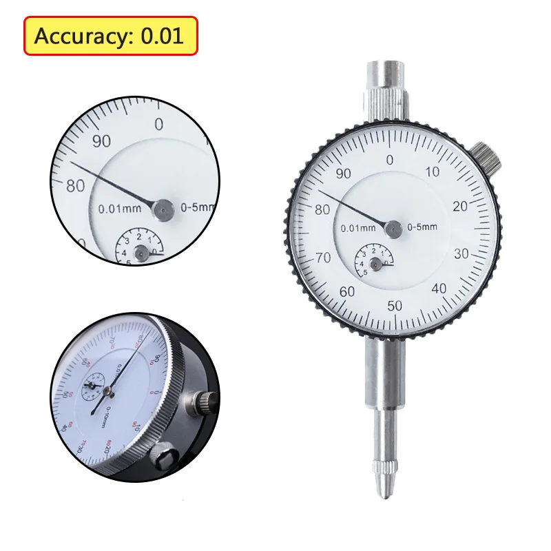 Dial Indicator Micrometer Hour Type Indicator Precision Comparator Measuring Clock Indicator Dial Gauges Measuring Instrument
Dial Indicator Micrometer Hour Type Indicator Precision Comparator Measuring Clock Indicator Dial Gauges Measuring Instrument