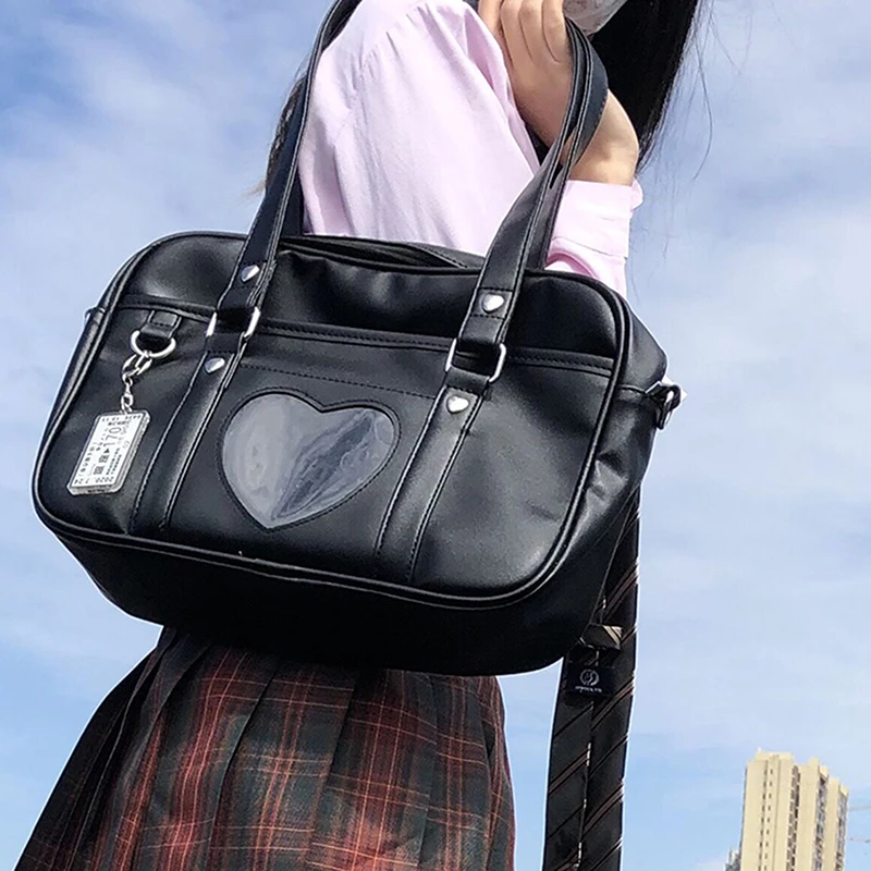 Japanese Lolita Heart JK School Uniform Bags Fashion Women PU Leather Women Student PU Handbag Cosplay Anime Shoulder Bag
Japanese Lolita Heart JK School Uniform Bags Fashion Women PU Leather Women Student PU Handbag Cosplay Anime Shoulder Bag