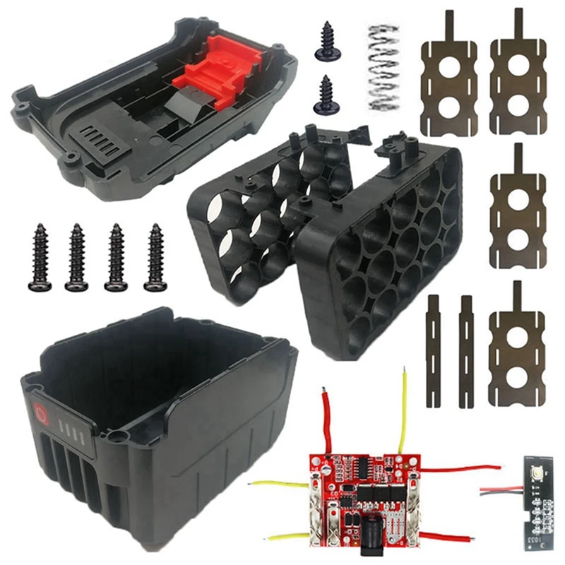 6X Li-Ion Battery Case Circuit Board PCB For Lomvum Zhipu Hongsong Jingmi No Original Makita 18V Lithium Battery,15 Hole
6X Li-Ion Battery Case Circuit Board PCB For Lomvum Zhipu Hongsong Jingmi No Original Makita 18V Lithium Battery,15 Hole