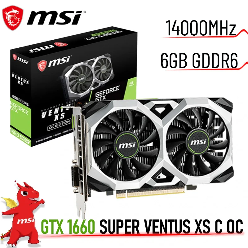 Видеокарта для майнинга GDDR6 MSI GeForce GTX 1660 SUPER VENTUS XS C OC, видеокарта HDCP GTX 1660, игровая видеокарта GDDR6, новинка
Видеокарта для майнинга GDDR6 MSI GeForce GTX 1660 SUPER VENTUS XS C OC, видеокарта HDCP GTX 1660, игровая видеокарта GDDR6, новинка