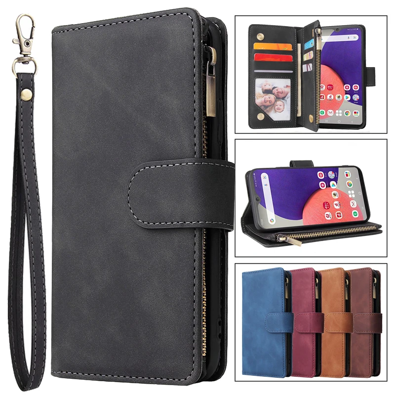 

Zipper Flip Wallet Phone Case For Huawei Nova 5T 7i 6SE 5i Honor 10i 20i 10 20 Lite Pro Magnetic Flip Card Slot Phone Case Cover