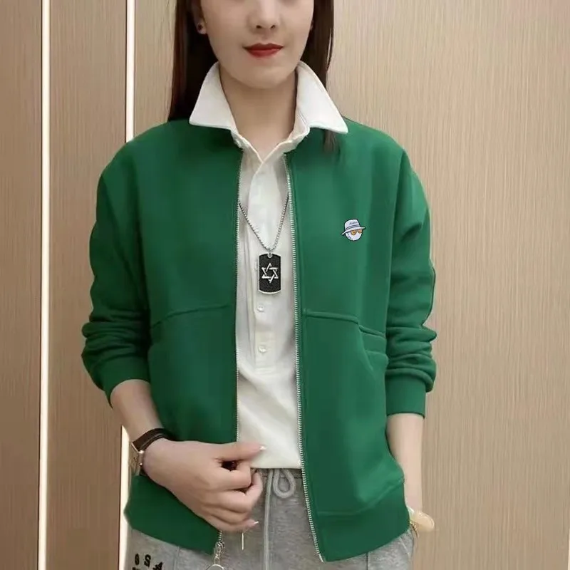 Women's Golf Clothing Korea fashion Sweatshirt Sweater Green blue black yellow Golf Wear Jackets ladies loose Golf Coats Clothes
Women's Golf Clothing Korea fashion Sweatshirt Sweater Green blue black yellow Golf Wear Jackets ladies loose Golf Coats Clothes