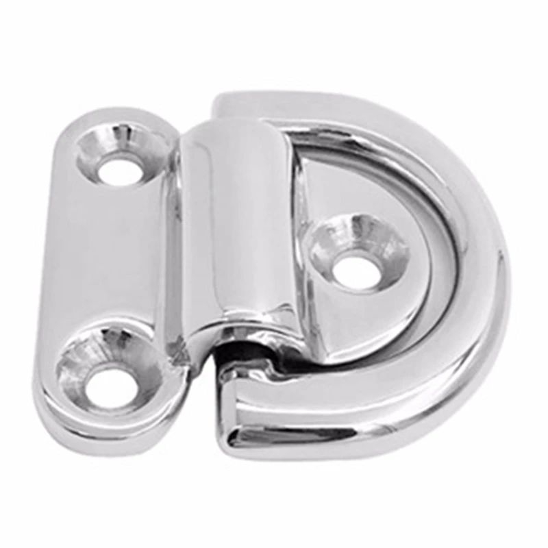 Marine Grade 316 Stainless Steel Boat Folding Pad Eye Lashing D Ring Tie Down Cleat for Yacht Motorboat for 30mm Rope
Marine Grade 316 Stainless Steel Boat Folding Pad Eye Lashing D Ring Tie Down Cleat for Yacht Motorboat for 30mm Rope