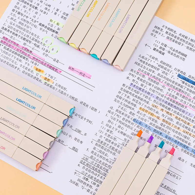 Color Highlighter Pen Set Morandi Color Double-Headed Highlighter Markers Cute Pens Korean Stationery for School Supplies
Color Highlighter Pen Set Morandi Color Double-Headed Highlighter Markers Cute Pens Korean Stationery for School Supplies
