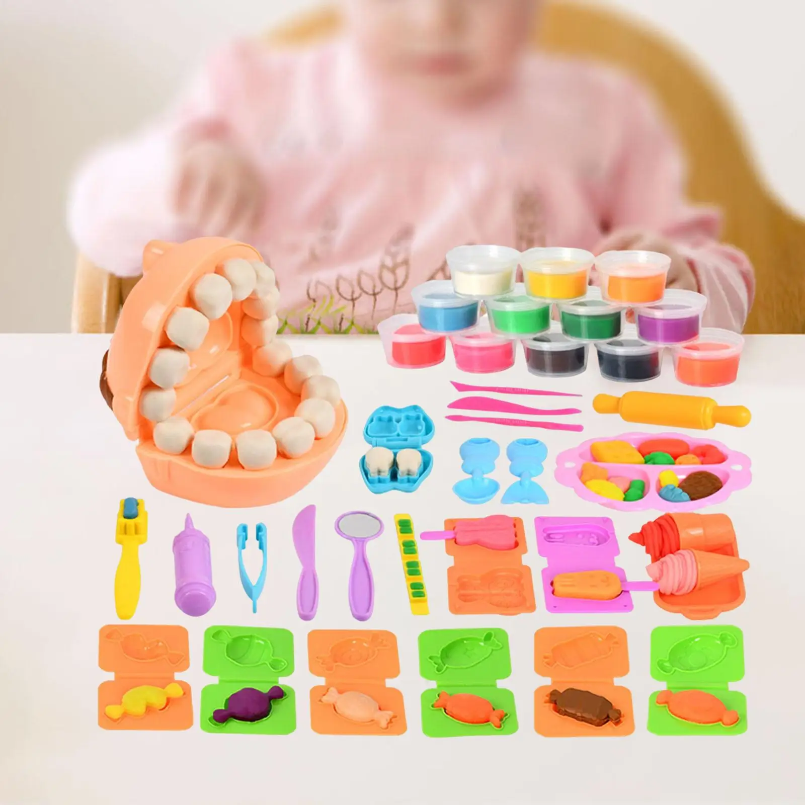 

Modeling Clay Set with Accessoires Educational Art Crafts for Gift Boys