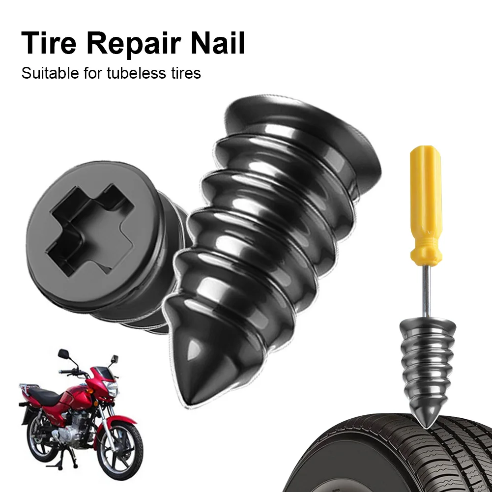 10pcs Tire Repair Nail Self-Tapping Screw With Screwdriver Vacuum Car Tyre Repair Rubber Nail Tire Screws Tire Puncture Repair
10pcs Tire Repair Nail Self-Tapping Screw With Screwdriver Vacuum Car Tyre Repair Rubber Nail Tire Screws Tire Puncture Repair