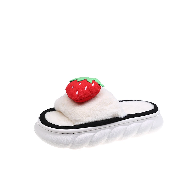 2022 Winter New Plush Women's Slippers Fashion Fruit Strawberry Fluffy Slippers Comfortable Warm Flat Home Shoes Furry Slides
2022 Winter New Plush Women's Slippers Fashion Fruit Strawberry Fluffy Slippers Comfortable Warm Flat Home Shoes Furry Slides