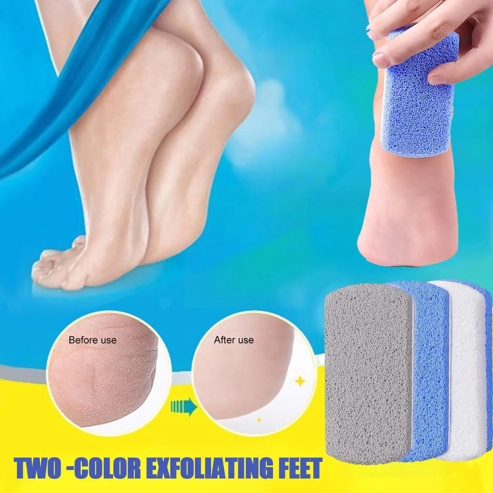 Foot Pumice Stone Double-sided Foot Sanding Block Dead Manicure Calluses Remover Block Skin Pedicure Feet Nails Grinding Ha C2W7
Foot Pumice Stone Double-sided Foot Sanding Block Dead Manicure Calluses Remover Block Skin Pedicure Feet Nails Grinding Ha C2W7