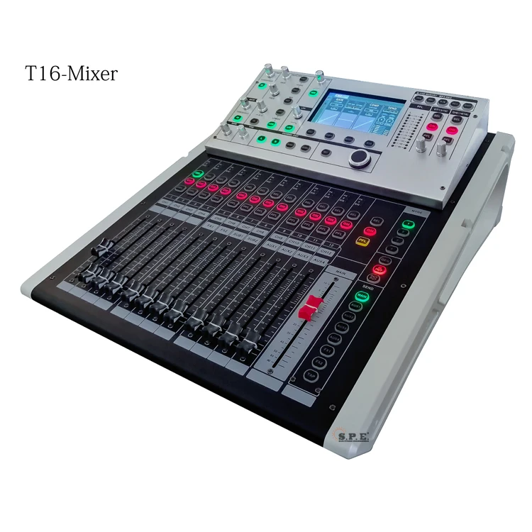 SPE fast delivery Professional iPad/Android tablet controlled 16 channel digital XR audio mixer console audio mixer
SPE fast delivery Professional iPad/Android tablet controlled 16 channel digital XR audio mixer console audio mixer