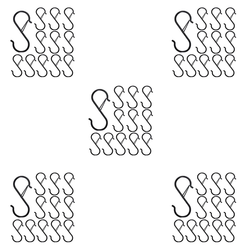 60PCS S Hooks For Hanging - S Shaped Hooks For Kitchen Utensil And Closet Rod - Black S Hooks For Hanging Plants,Pots
60PCS S Hooks For Hanging - S Shaped Hooks For Kitchen Utensil And Closet Rod - Black S Hooks For Hanging Plants,Pots