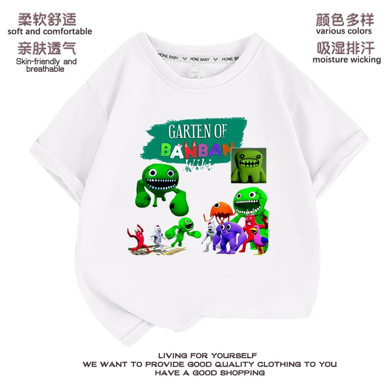 Garten of Banban Children's Short-sleeved T-shirt Summer Trendy Tops Cartoon Children's Clothing Kindergarten Half-sleeved
Garten of Banban Children's Short-sleeved T-shirt Summer Trendy Tops Cartoon Children's Clothing Kindergarten Half-sleeved