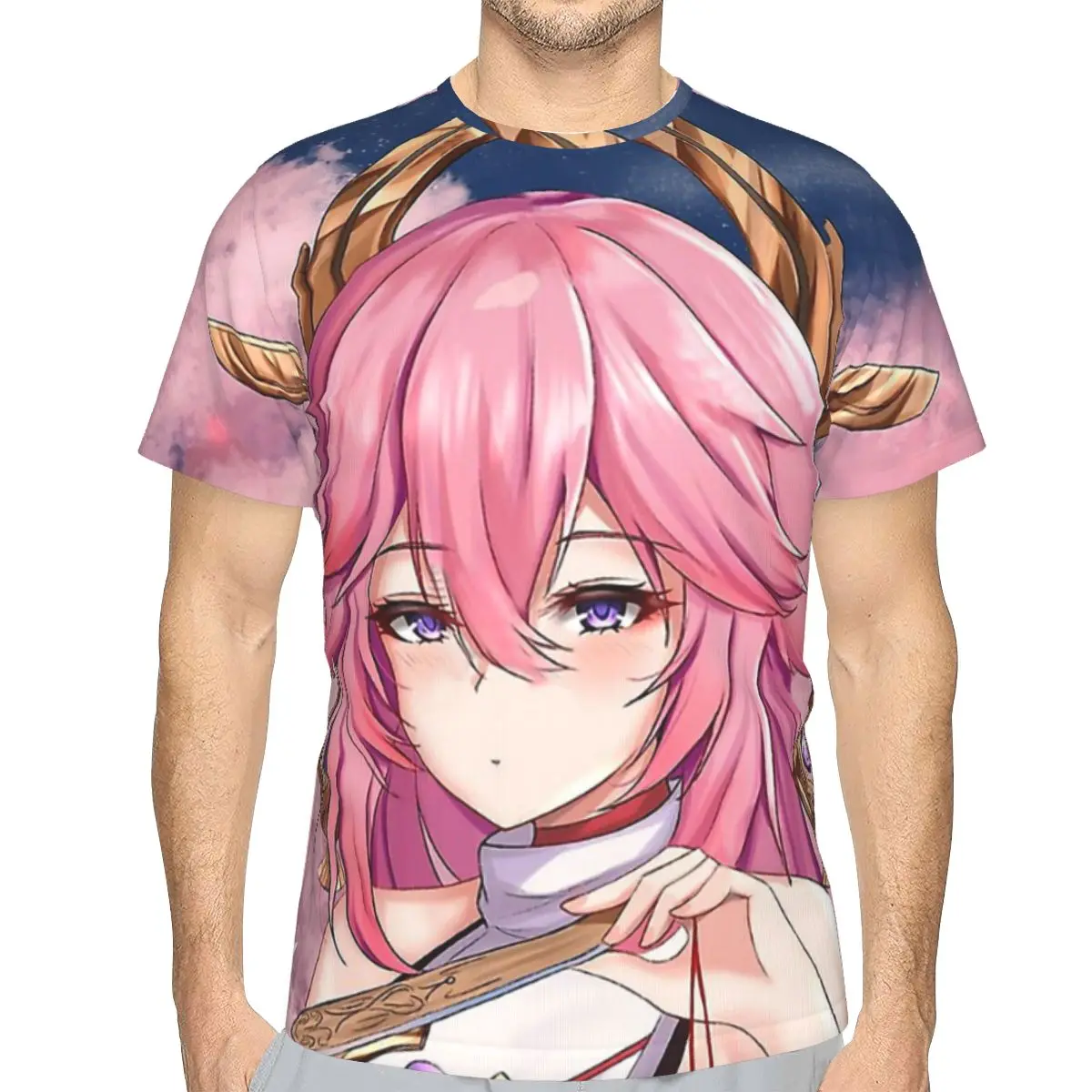 Yae Miko Pink Style Polyester TShirt Genshin Impact Game Comfortable Creative Thin T Shirt Short Sleeve
Yae Miko Pink Style Polyester TShirt Genshin Impact Game Comfortable Creative Thin T Shirt Short Sleeve