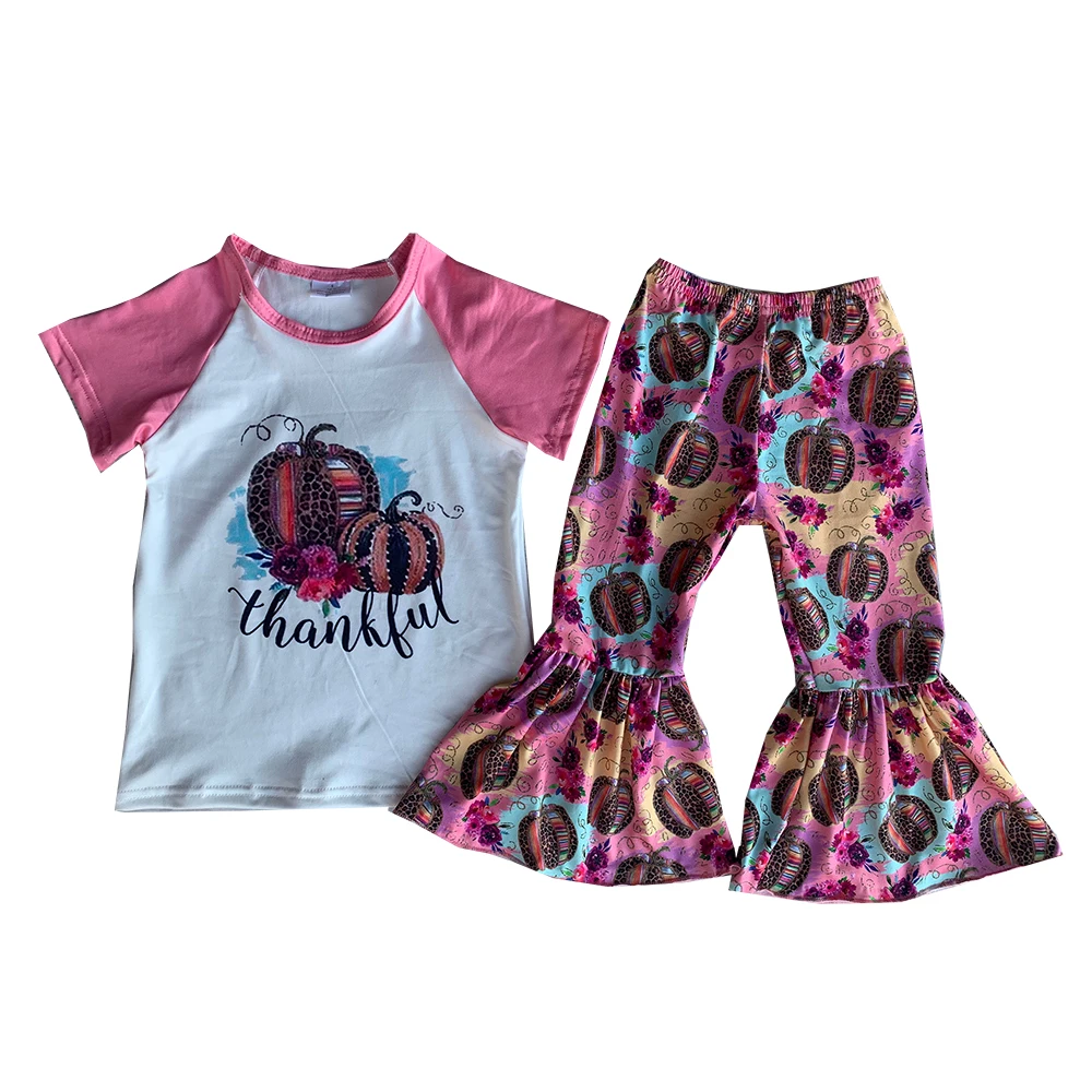 Boutique Thanksgiving Outfits 2 Pieces Short Sleeves Tie Dye Pumpkin Bell Bottom Pants Girls Clothing Sets
Boutique Thanksgiving Outfits 2 Pieces Short Sleeves Tie Dye Pumpkin Bell Bottom Pants Girls Clothing Sets