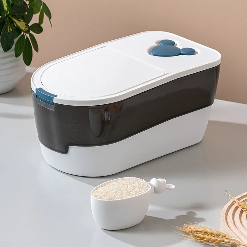 Kitchen Rice Bucket Sealed 5/10 Kg Rice Jar Flour Storage Tank Insect Proof And Moisture-Proof Rice Storage Box
Kitchen Rice Bucket Sealed 5/10 Kg Rice Jar Flour Storage Tank Insect Proof And Moisture-Proof Rice Storage Box
