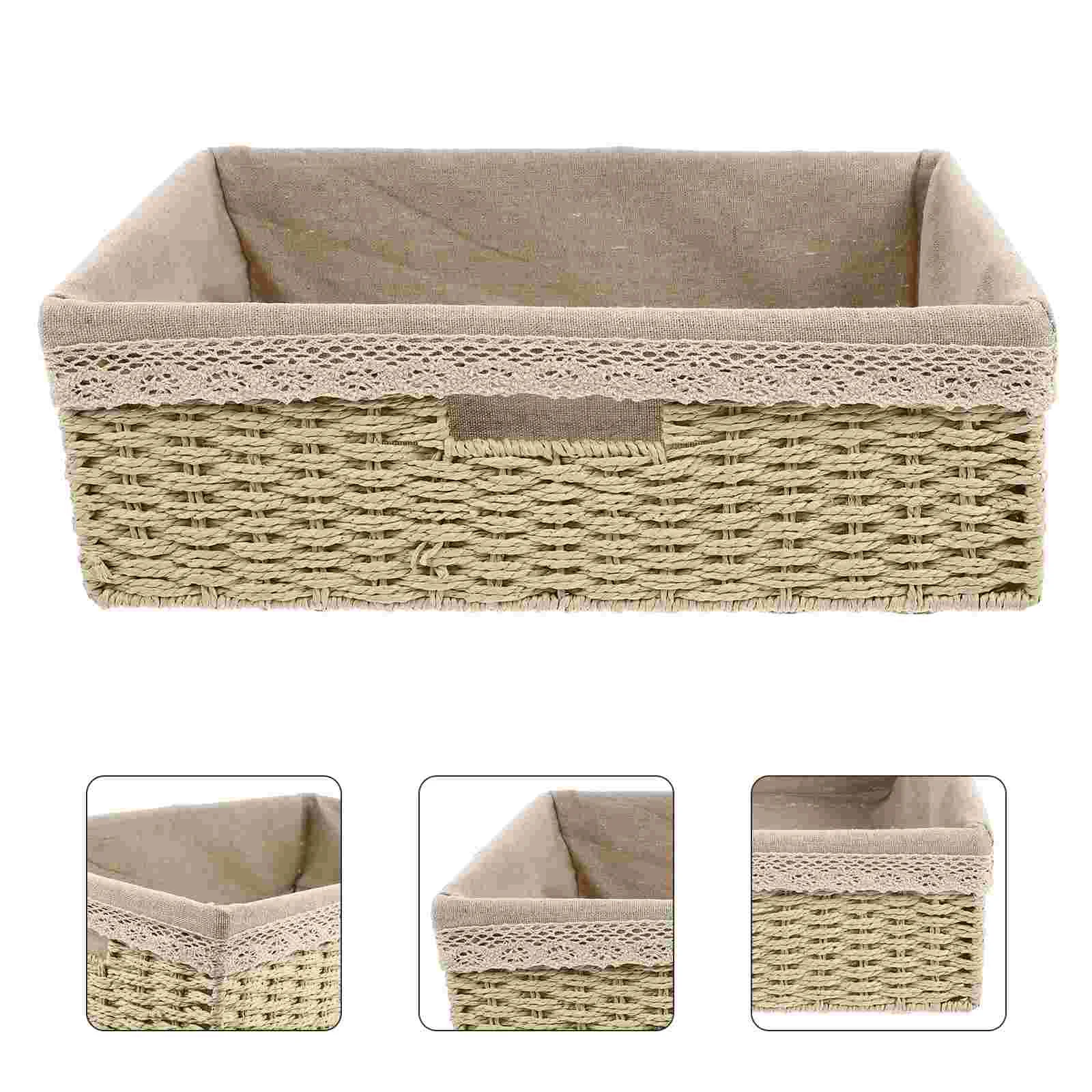 Storage Basket Practical Snack Woven Box Sundries Holder Multifunctional Desktop Fruit
Storage Basket Practical Snack Woven Box Sundries Holder Multifunctional Desktop Fruit