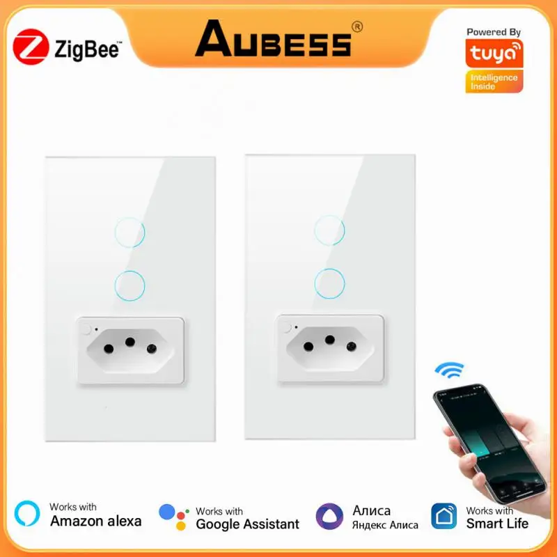Tuya Wifi Wall Light Switch With Brazil Smart Socket Touch-Sensor Interruptor Smartlife APP Remote Control Via Alexa Google Home
Tuya Wifi Wall Light Switch With Brazil Smart Socket Touch-Sensor Interruptor Smartlife APP Remote Control Via Alexa Google Home