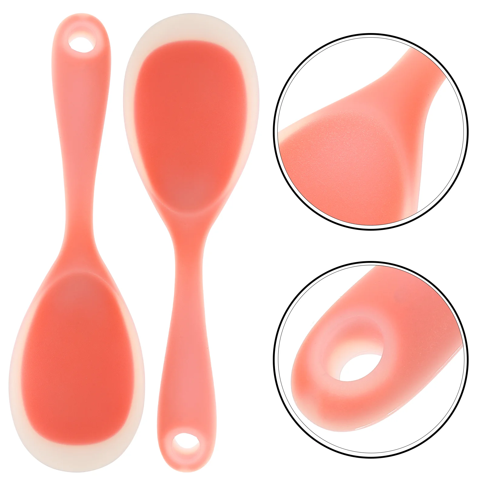 

Rice Spoons Spoon Paddle Stick Non Serving Kitchenpotato Spatula Ladle Silicone Utensil Resistant Heat Mashed Cooking Scooper