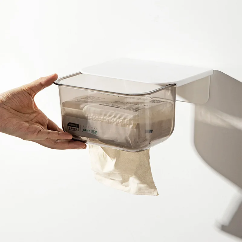 Bathroom Wall Mounted Transparent Waterproof Tissue Box Punch-free Roll Paper Organizer Box Home Kitchen Napkin Paper Box
Bathroom Wall Mounted Transparent Waterproof Tissue Box Punch-free Roll Paper Organizer Box Home Kitchen Napkin Paper Box