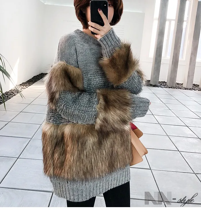GetSpring Women Sweater Long Sleeve Fur Stitched Irregular Knitted Sweater All Match Pullovers Loose Autumn Winter Tops 2022 New
GetSpring Women Sweater Long Sleeve Fur Stitched Irregular Knitted Sweater All Match Pullovers Loose Autumn Winter Tops 2022 New