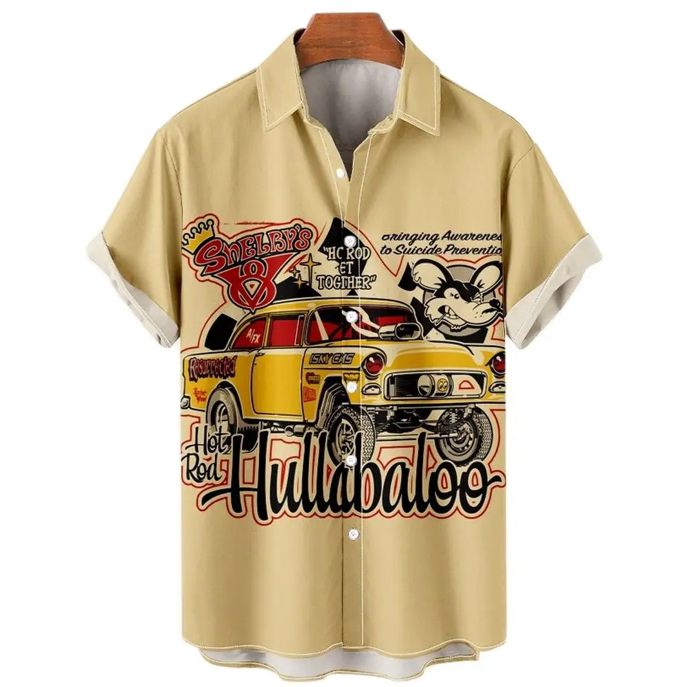 Vintage Summer Men's Hawaiian Shirts Top 3d Car Print Loose Casual Shirts Men Beach Aloha Shirt Fashion Clothing Ropa Hombre 6XL
Vintage Summer Men's Hawaiian Shirts Top 3d Car Print Loose Casual Shirts Men Beach Aloha Shirt Fashion Clothing Ropa Hombre 6XL