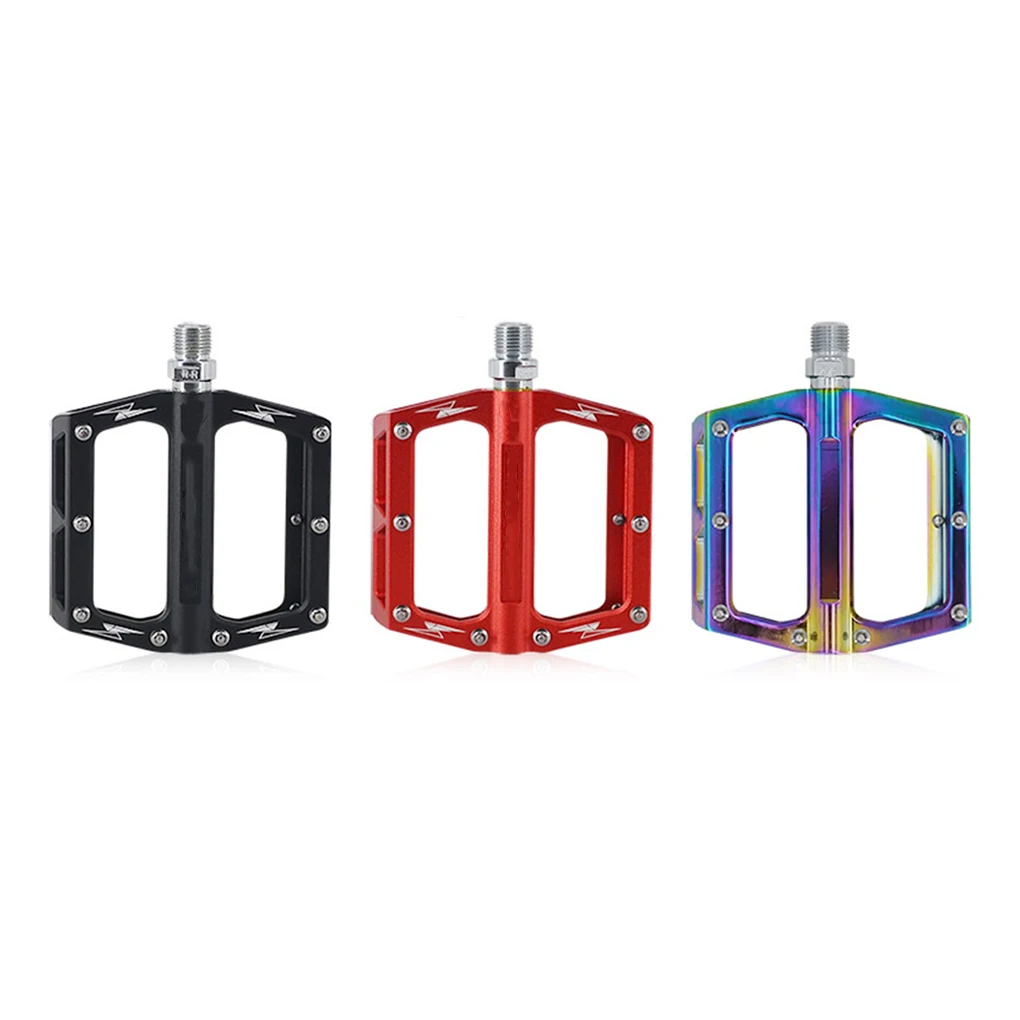 Велосипедные педали 2 шт., Плоские Педали с уплотненным подшипником из алюминиевого сплава, цветные, профессиональные запасные части, черный цвет, для ремонта 
Велосипедные педали 2 шт., Плоские Педали с уплотненным подшипником из алюминиевого сплава, цветные, профессиональные запасные части, черный цвет, для ремонта