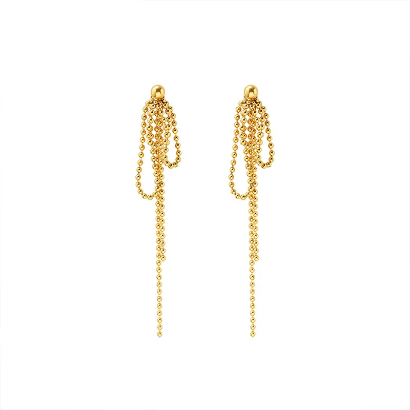 Wholesale Long Beads Chain Tassel Drop Earrings For Women Gorgeous Chains Dangle Earrings Piercing Jewel
Wholesale Long Beads Chain Tassel Drop Earrings For Women Gorgeous Chains Dangle Earrings Piercing Jewel