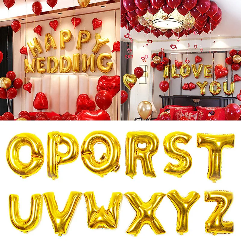 Golden Letters Aluminum Film Balloon 26 Letters of the Alphabet 16 Inch Self-sealing Aluminum Film Balloon Birthday Party
Golden Letters Aluminum Film Balloon 26 Letters of the Alphabet 16 Inch Self-sealing Aluminum Film Balloon Birthday Party