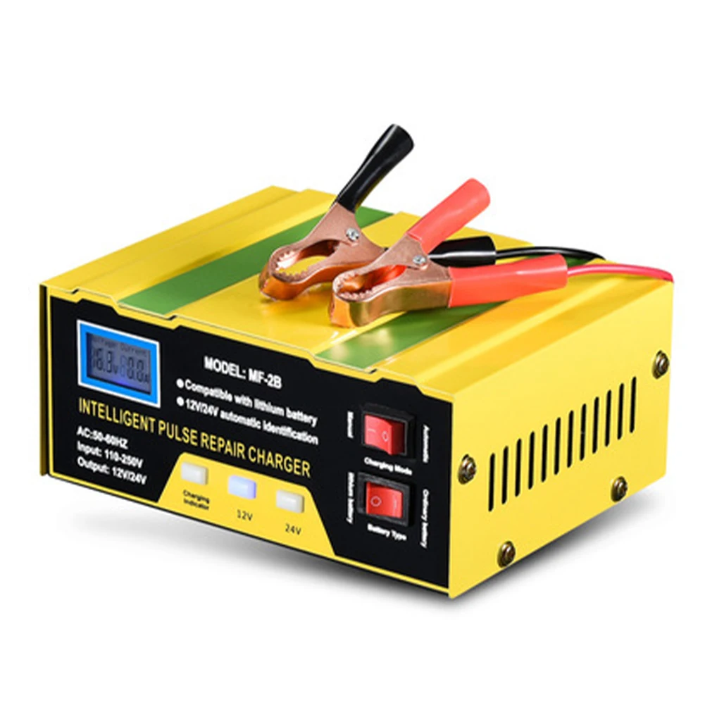 12/24V Car Battery Charger 110V-250V 180W Automatic Intelligent Pulse Repair for Car Motorcycle Lead Acid Battery Agm Gel Wet
12/24V Car Battery Charger 110V-250V 180W Automatic Intelligent Pulse Repair for Car Motorcycle Lead Acid Battery Agm Gel Wet